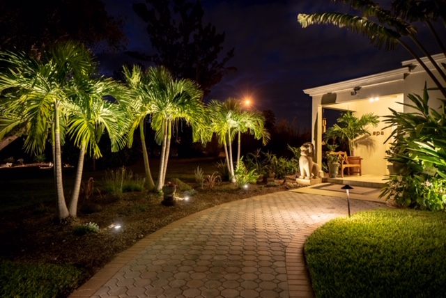 Backyard Landscape Lighting in Florida